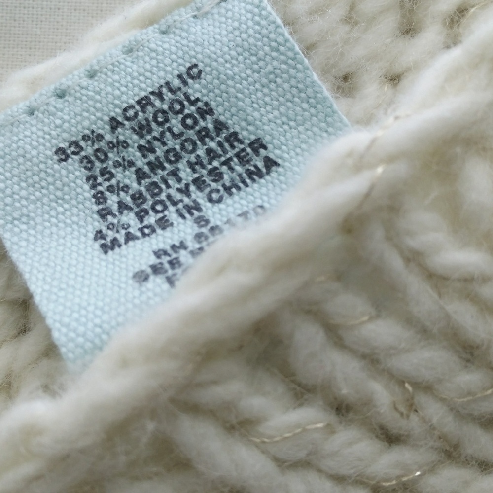 Anthropologie GUINEVERE Wool/Angora Sweater Small - Picture 6 of 7